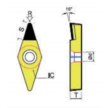 DINE PCD Insert VBMT160402-DP150 VBMT160402-DP150