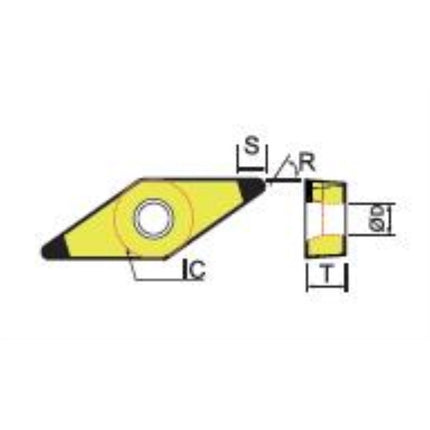 DINE CBN Insert 2NU-VBGW160408T-DNC250 2NU-VBGW160408T-DNC250