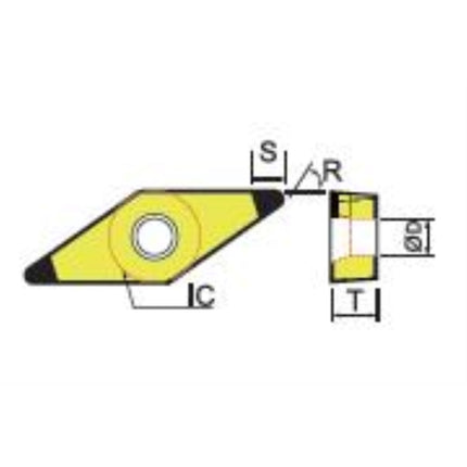 DINE CBN Insert 2NU-VBGW160404-DNC350 2NU-VBGW160404-DNC350
