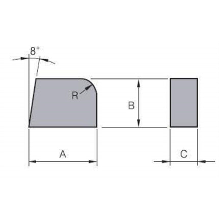KORLOY Form Tool Bit 04-3ST20E