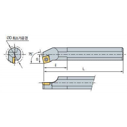 KORLOY Boring Bar Holder (Part 2) S16N-SSKPL-09 S16N-SSKPL-09