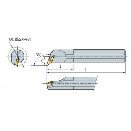 KORLOY Boring Bar Holder (Part 2) S40T-SVQBR 16 S40T-SVQBR 16
