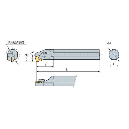 KORLOY Boring Bar Holder (Part 2) S16R-CSKPR 09 S16R-CSKPR 09