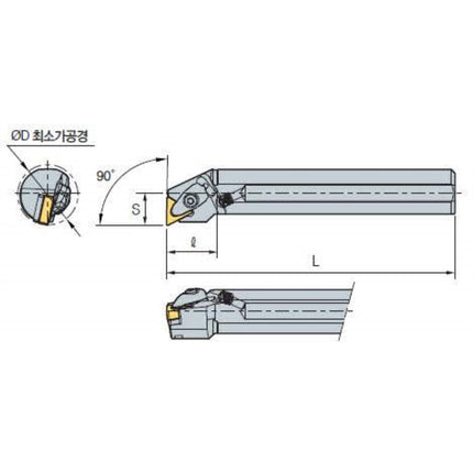 KORLOY Turning Boring Bar A50U-DTFNR-16 A50U-DTFNR-16