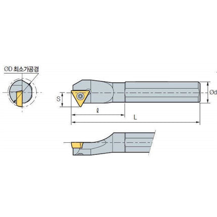 KORLOY Boring Bar Holder (Part 2) S12M-STWPR 11 S12M-STWPR 11