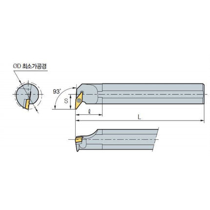 KORLOY Boring Bar Holder (Part 2) S40T-SVUBR 16 S40T-SVUBR 16