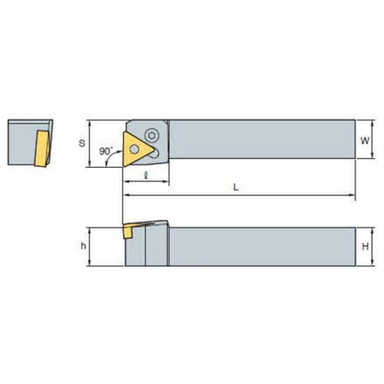 KORLOY Boring Bar Holder (Part 2) S25R-PTFNL 16 S25R-PTFNL 16