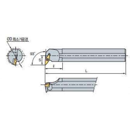 KORLOY Boring Bar Holder (Part 2) S32S-SVUCR 16 S32S-SVUCR 16