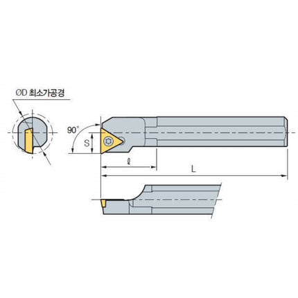 KORLOY Carbide Boring Bar Holder C10M-STFPR 11 C10M-STFPR 11