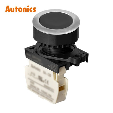 AUTONICS Push Button Switch, Non-Illuminated, Ø30mm, Black, 1b S3PF-P1KBM