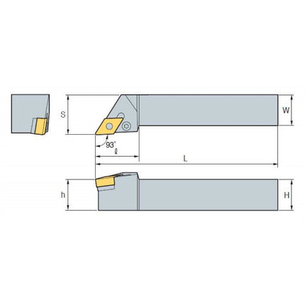 KORLOY Turning Tool Holder (Part 3) PDJNL3232-P15 PDJNL3232-P15