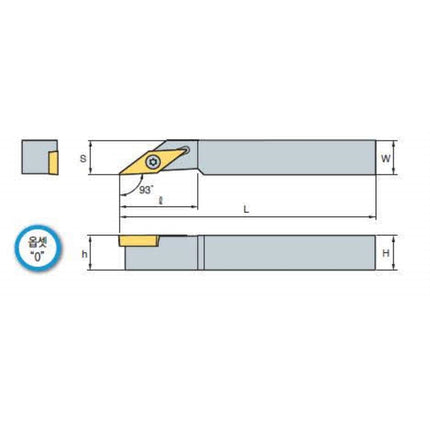 KORLOY Turning Holder SVJCR2020-K11 SVJCR2020-K11