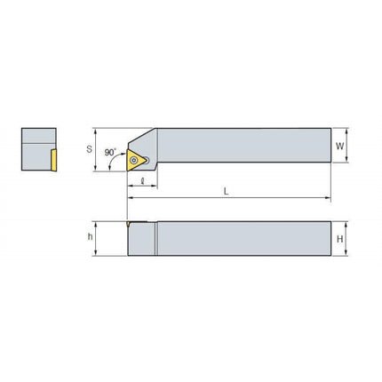 KORLOY Turning Tool Holder (Part 3) STFCL2525-M16 STFCL2525-M16