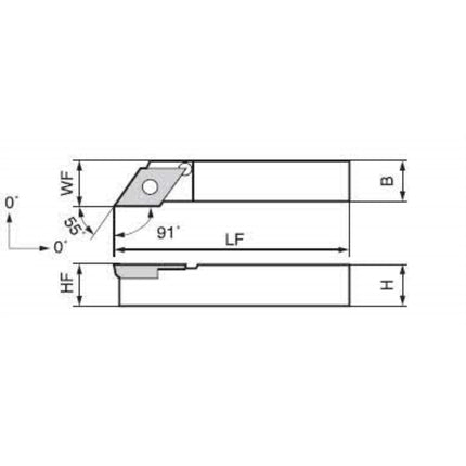 DINE Turning Tool Holder SDACL1010-07 SDACL1010-07