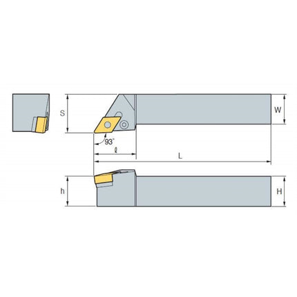 KORLOY Turning Tool Holder (Part 3) PDJNR2525-M11N PDJNR2525-M11N