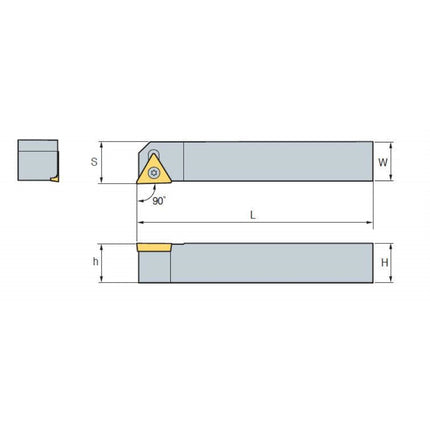 KORLOY Turning Tool Holder (Part 3) STACL1212-F11 STACL1212-F11