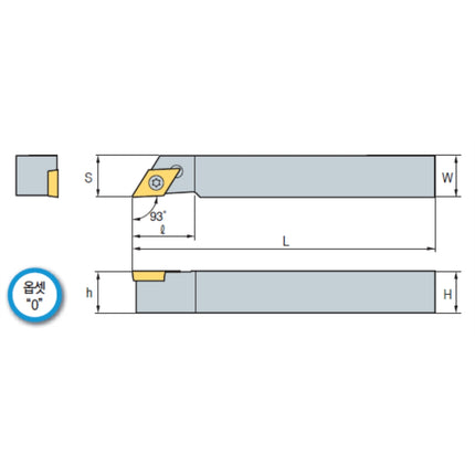 KORLOY Turning Tool Holder (Part 3) SDJCR1010-X11A SDJCR1010-X11A
