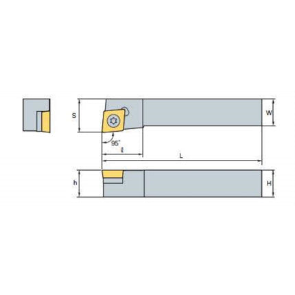 KORLOY Turning Tool Holder (Part 3) SCLCL1010-E06 SCLCL1010-E06