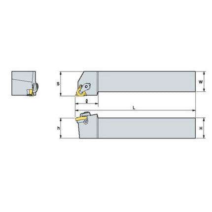KORLOY Threading Tool Holder ERH25-27C ERH25-27C