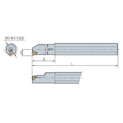 KORLOY Threading Tool Holder ILH13N-16 ILH13N-16
