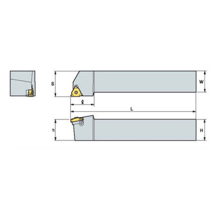 KORLOY Threading Tool Holder ERH125-16 ERH125-16
