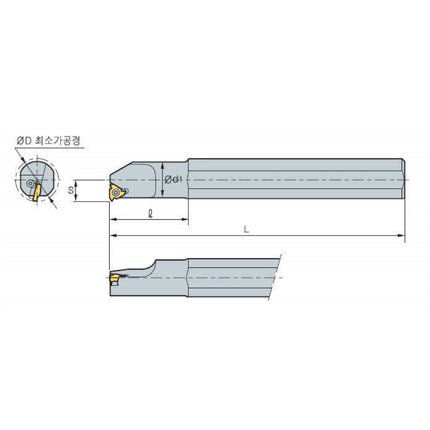 KORLOY Threading Tool Holder ILH25D-16 ILH25D-16