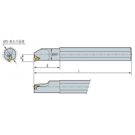 KORLOY Threading Tool Holder ILH20N-22 ILH20N-22