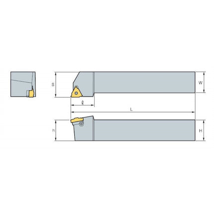 KORLOY Threading Tool Holder ELH32-22 ELH32-22