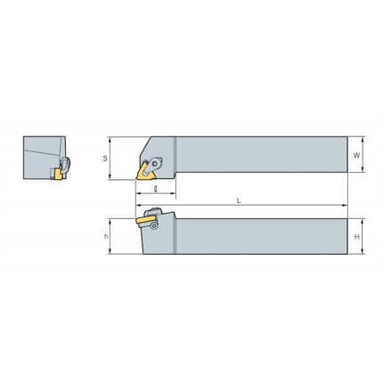 KORLOY Threading Holder ELH32-22C ELH32-22C