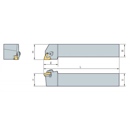 KORLOY Threading Tool Holder ILH40-16C ILH40-16C