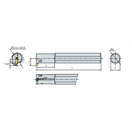 KORLOY MGT Holder (Part 2) MGIVR3125-3 MGIVR3125-3