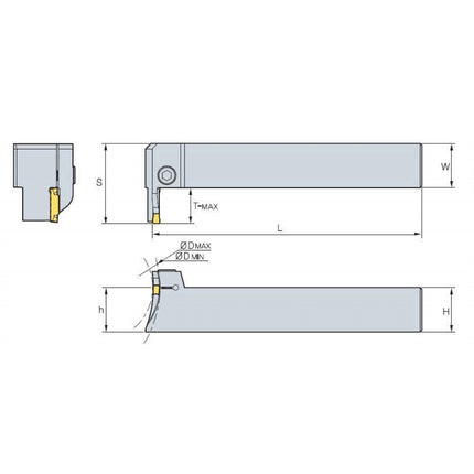 KORLOY KGT Holder KGFVR425-112/200-T20 KGFVR425-112/200-T20