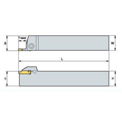 KORLOY MGT Holder (Part 2) MGEHL3232-4 MGEHL3232-4