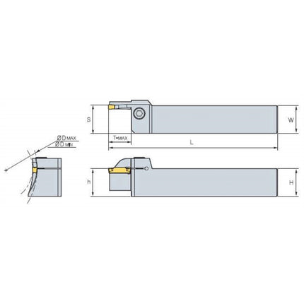 KORLOY KGT Holder KGFHR425-60/120-T20 KGFHR425-60/120-T20