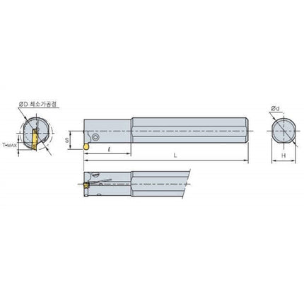KORLOY MGT Holder (Part 2) MGIVL3125-3 MGIVL3125-3