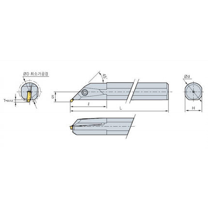 KORLOY KGT Holder KGIUR4025-3 KGIUR4025-3