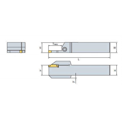 KORLOY KGT Holder KGEHL1616-4-T15 KGEHL1616-4-T15