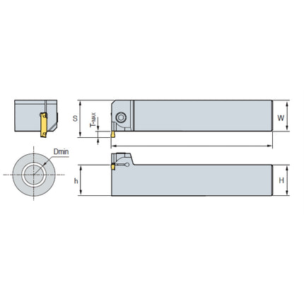 KORLOY KGT Holder KGEVR2525-2-T00 KGEVR2525-2-T00
