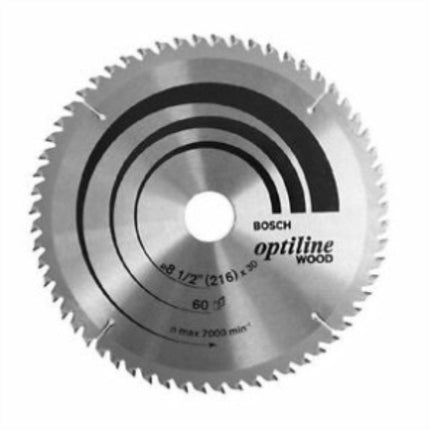 BOSCH Circular Saw Blade 8.5" 60T, for Wood 2608642995