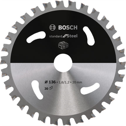 BOSCH Circular Saw Blade 5.5" 30T, for Metal (Cordless Tools) 2608837746