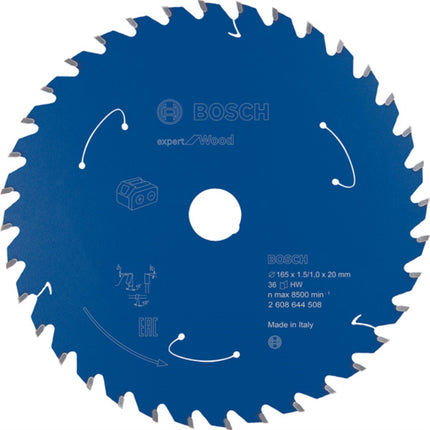 BOSCH Circular Saw Blade 6.5" 36T, for Wood (Cordless Tools) 2608644508