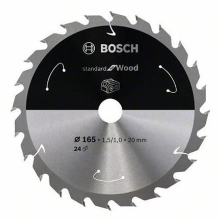 BOSCH Circular Saw Blade 6.5" 24T, for Wood 2608837685