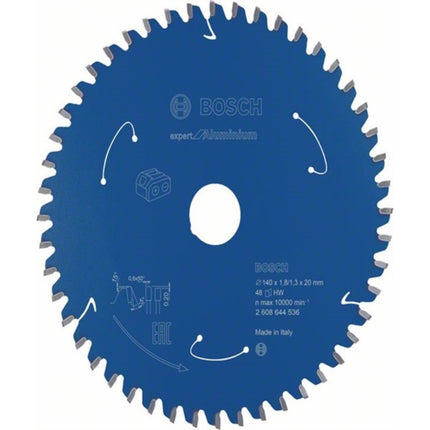 BOSCH Circular Saw Blade 5.5" 48T for Aluminum 2608644536