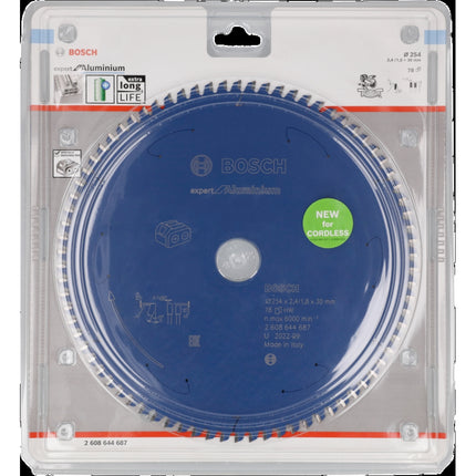 BOSCH Circular Saw Blade 10" 78T, for Aluminum 2608644687