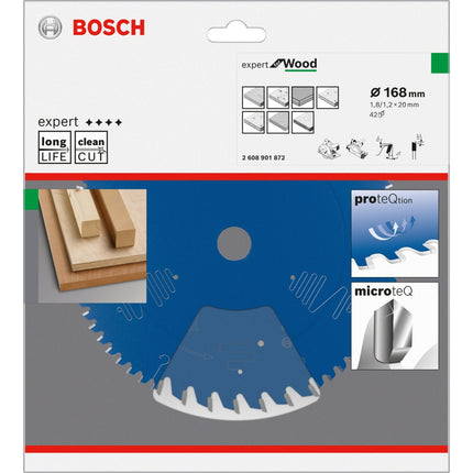 BOSCH Circular Saw Blade 6.6" (168mm) 16T 2608901874