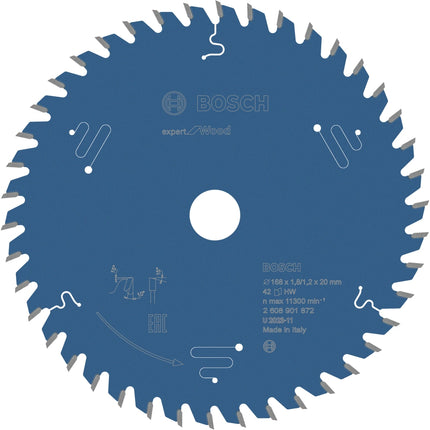 BOSCH Circular Saw Blade 6.6" (168mm) 42T 2608901872