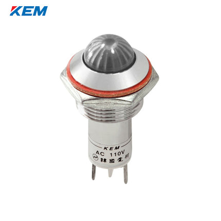 KEM KEM LED Indicator Light, Ø16mm, High-Brightness, AC110V, White KLHRANU-16A110W
