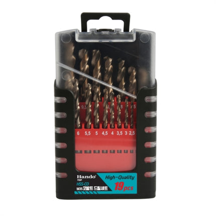 HANDO Cobalt Drill Set, 19 Pieces COSD-19-HTP