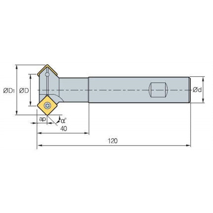 KORLOY Chamfer Mill CE45-1107R-S20 CE45-1107R-S20