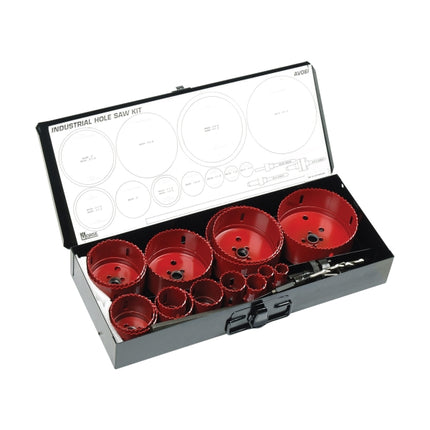 MORSE Long Hole Cutter Set, Bi-Metal F-AV06I 20~114MM(19PCS)